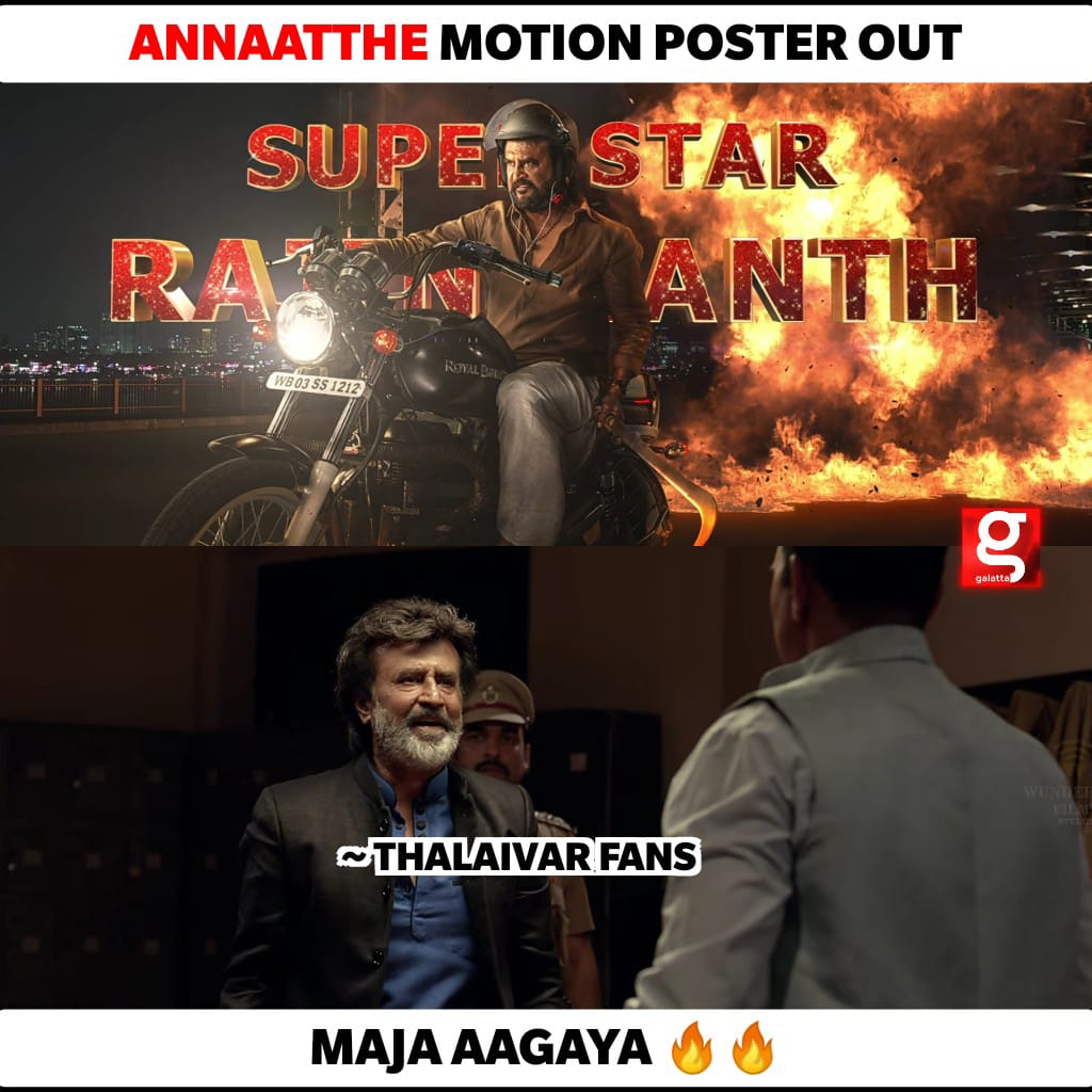 Neruppu da Nerungu da Paapom..🔥🔥🔥

#AnnaattheFirstLook #AnnaattheMotionPoster #Annaatthe #Rajinikanth #AnnaattheDeepavali #Rajinikanth