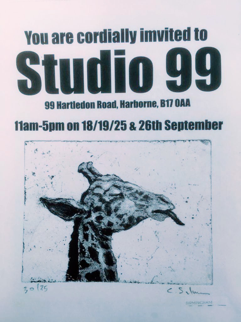 Taking part in <a href="/openstudiosbham/">Birmingham Open Studios CIC</a> this month! Come and say "hello" to the studio gang and enjoy some original prints. #Printmaking #ArtBrum #OpenStudios
