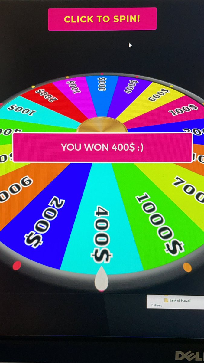 Spin2WinWheel's tweet photo. Here’s a 3D version of #spin2winwheel https://t.co/ldMxcE1raz