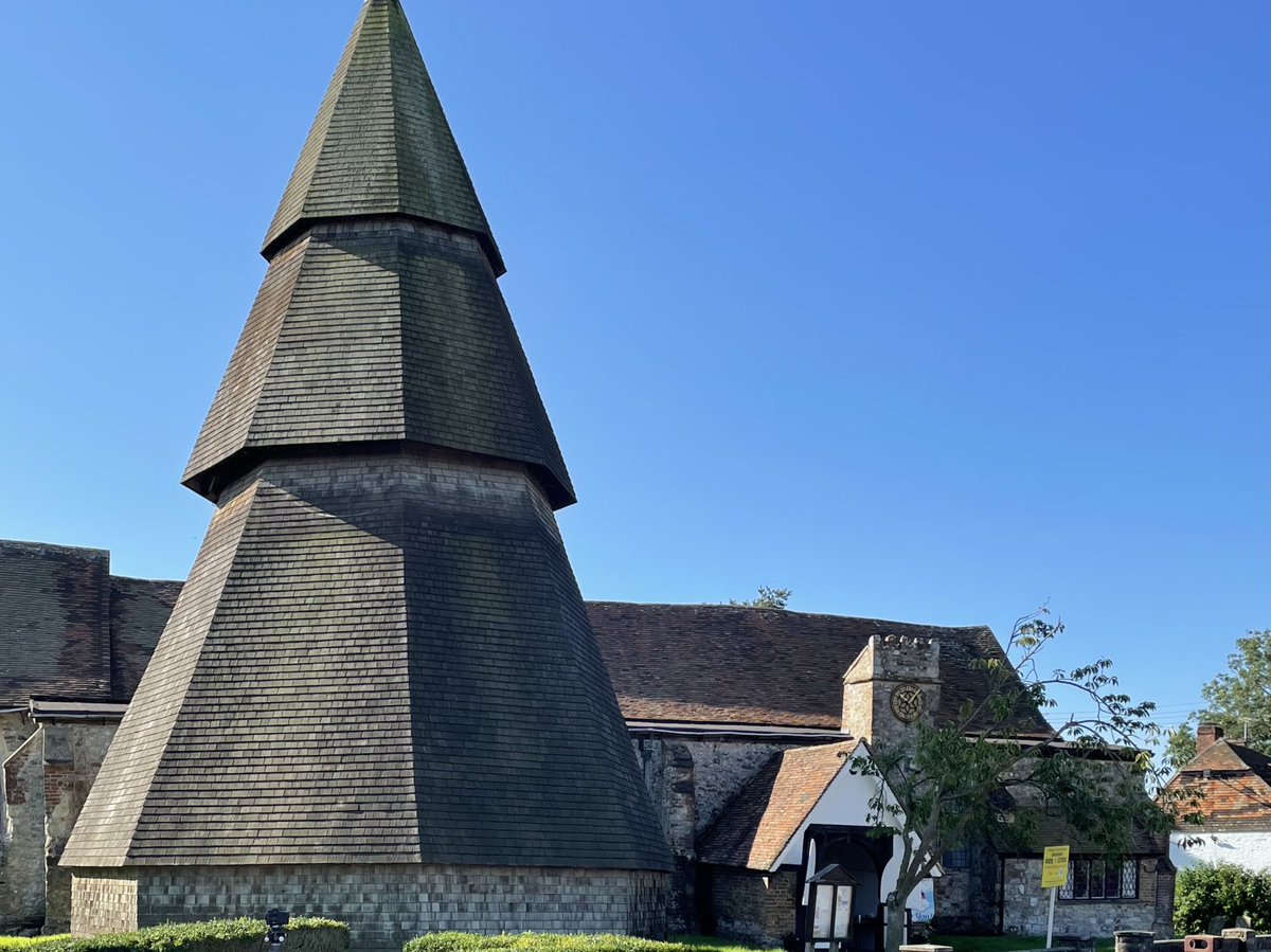 fotofacade's tweet image. This is a real delight. The magnificent St. Augustine at Brookland on the Romney Marsh.