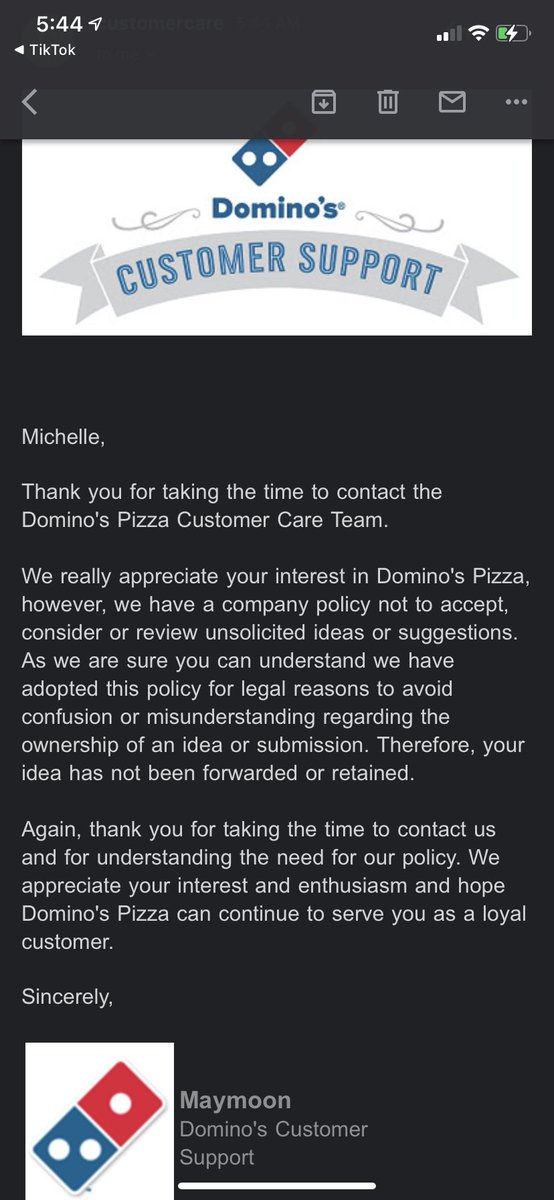 MrsTewes's tweet photo. Dear @dominos:
What the heck? I sent an email pleading with you to get a better gluten free crust because your current GF crust is a close to cardboard. This was your response. 

It wasn’t a suggestion. It was a review. The GF crust needs and update. It’s bad. https://t.co/iNnikwgUgZ