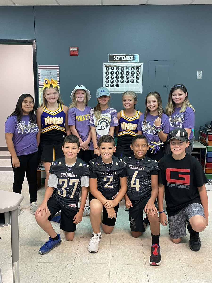 Yay Purple! Yay Gold! Yay Pirates let’s GO!! Good luck tonight Pirates! #ActonFam