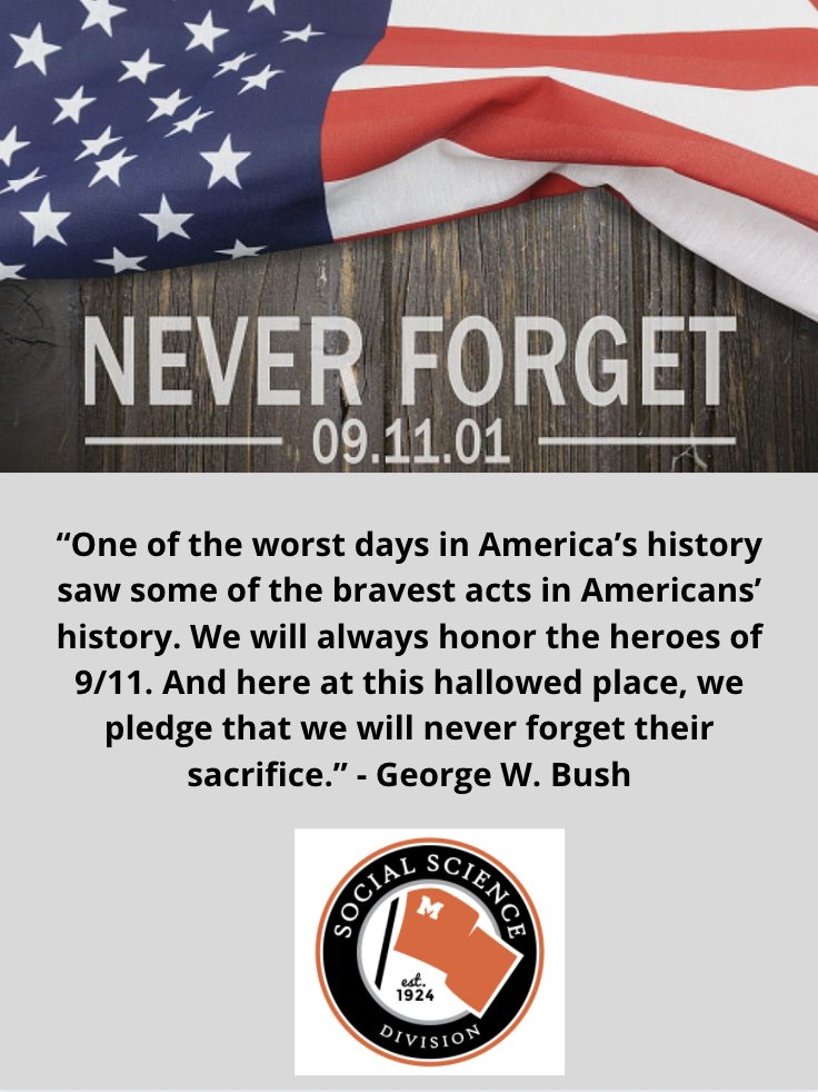 Tomorrow is the 20th anniversary of 9/11 and we will never forget the bravery and sacrifice of first responders, soldiers &amp; everyday Americans over the last 20 years.  #NeverForget911