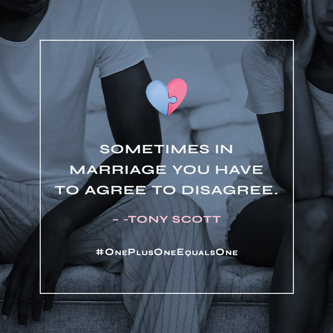 pastortonyscott's tweet photo. Sometimes in marriage, you have to agree to disagree.
#OnePlusOneEqualsOne https://t.co/Z7sbA8IoPS