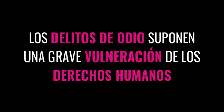 1⃣ Los #delitosdeodio suponen una grave vulneración de los derechos humanos. Se manifiestan en la #discriminación hacia un colectivo que se identifica con características comunes como el origen nacional o étnico, el color, el sexo, la orientación sexual o  situación socieconómica