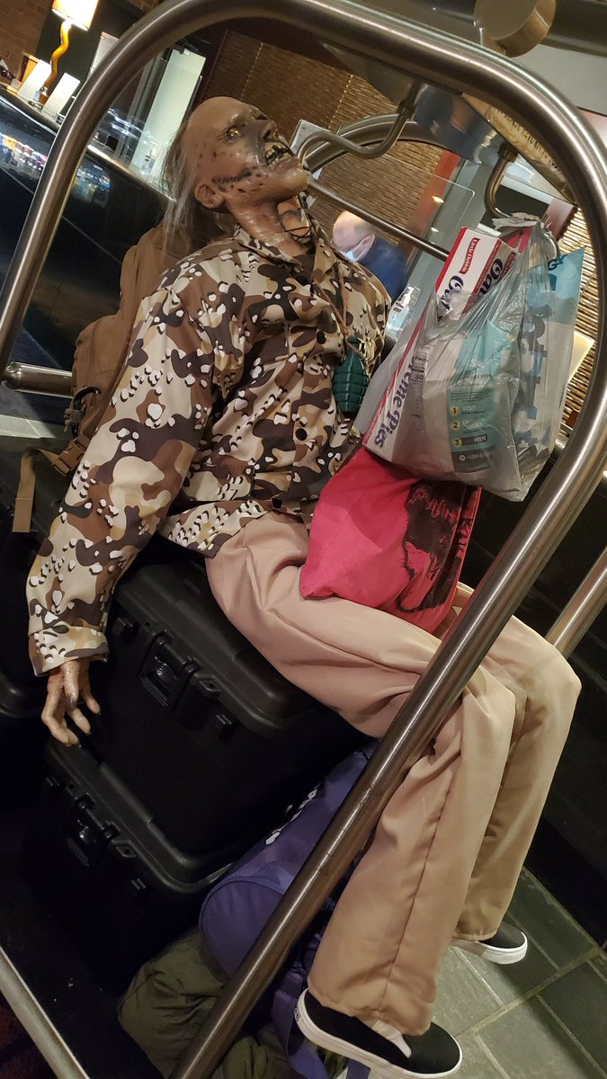 Mr. Nubbins and I checked in to Minneapolis in the middle of the damn night 

(He's just being dramatic, my driving isn't that bad)