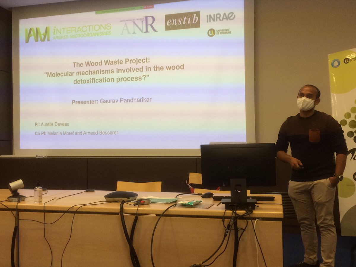 UMR_IAM's tweet photo. #PhDPostdocsDay: Gaurav Pandharikar (@GPandharikar) on “#WoodWaste Project: Molecular mechanisms involved in the #wood #detoxification process?" https://t.co/lWJqldhO5c
