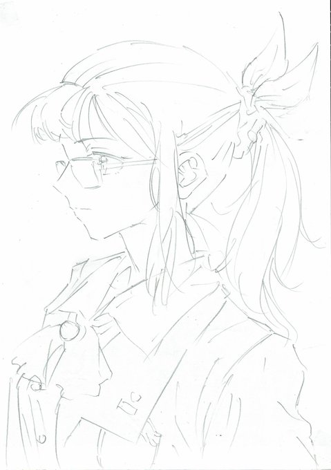 アニメ絵の描き方を標準化させたい。

①ラフを鉛筆で雑にトレス
②シャーペンでクリンナップ
③ミリペンで再度クリンナップしてスキャン→白黒二値化→白を透明化
④線画を参照レイヤーに設定して塗りつぶす。

最後に[ぼかし]→[シャープ]で線をなじませる。 