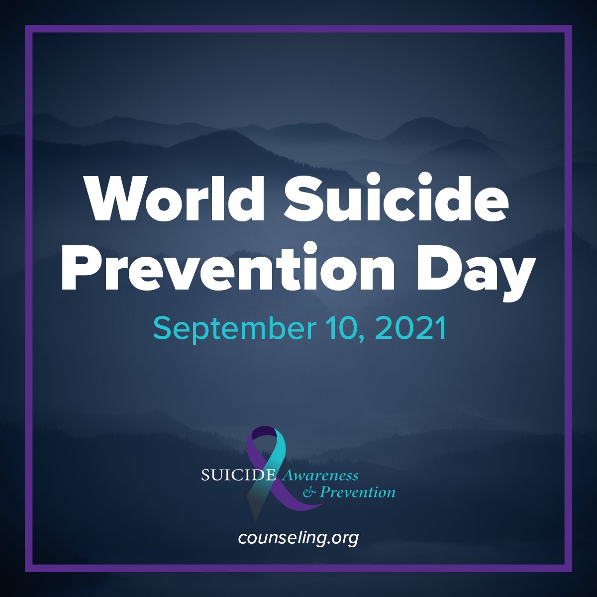 ACACounselors's tweet photo. Today is #WorldSuicidePreventionDay. If you or someone you know are struggling, remember that you’re not alone and there are resources available to help you. #CounselorsHelp https://t.co/hrLF0a6Ihy https://t.co/NeNiKinJNa