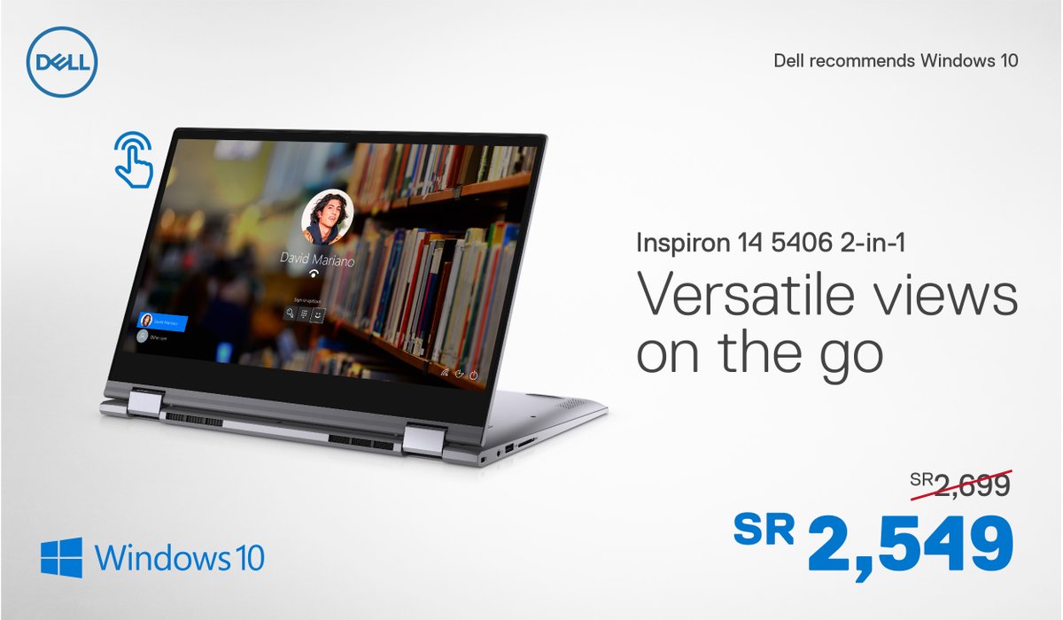 EDDYStores's tweet image. Inspiron 14 5406 2-in-1
#Windows10Home #Dell