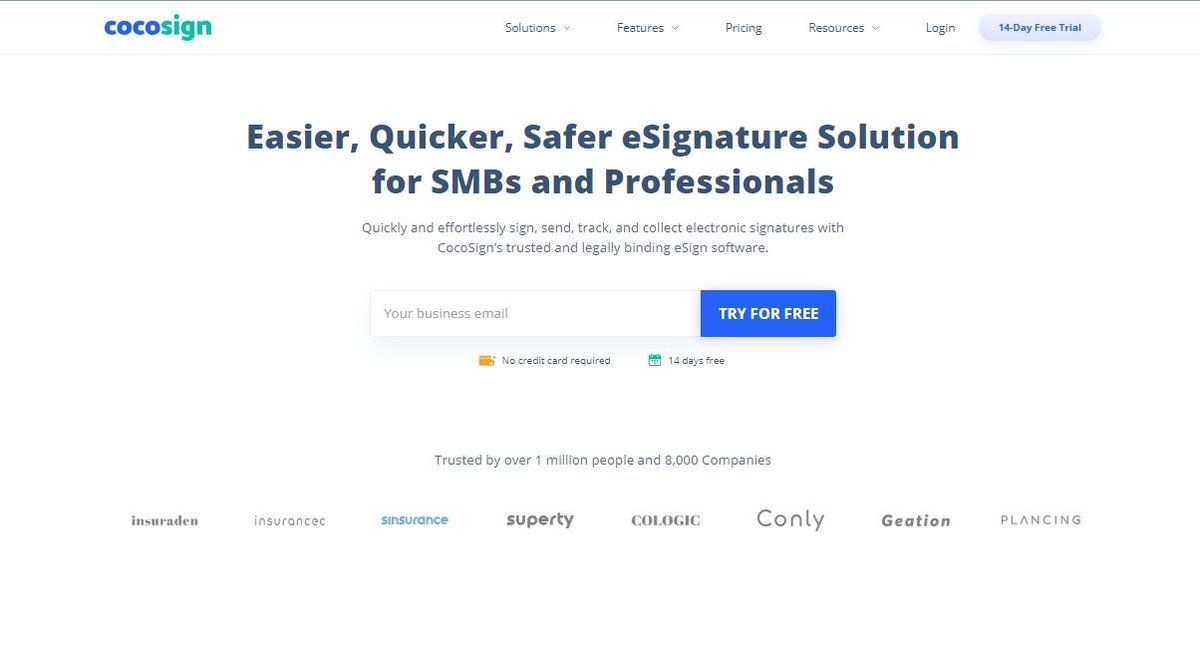 cocosign_online's tweet photo. π’π’π’
#CocoSign's homepage #interface has been simplified and reorganized. Visit our website right now to experience our new design as well as learn more about #esignature https://t.co/iD32KiFgpv