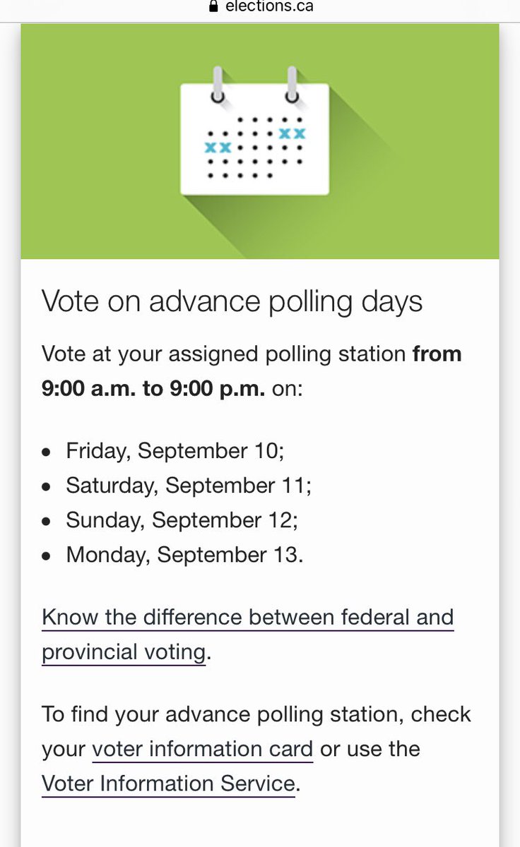 BeccaCr82's tweet photo. Advanced polls open today!! Standing in line to vote! #vote #canadianfederalelection #govote https://t.co/9Nyvue2QFx