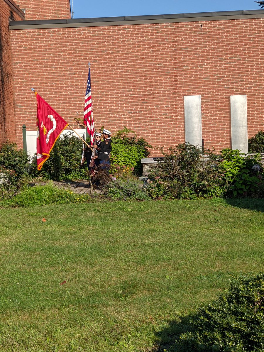 nwillwerthHHS's tweet photo. 20 years ago seems so long ago, and yet it also feels like yesterday. Thank you to the HHS JROTC for putting together a remembrance ceremony today #neverforget https://t.co/jw7Njfurf1