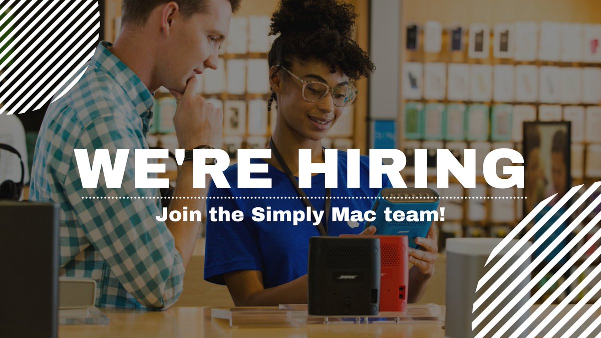 simplymacstore's tweet image. Want to join the #SimplyMac team? 🤝 We're #hiring across the country! Learn more: rb.gy/kwbc6e