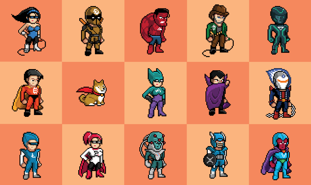 SkepticArtist's tweet photo. @NFTscollector1 Crypto superhero collectibles at
https://t.co/cSJxv9MwJN https://t.co/arzAHjjqpo