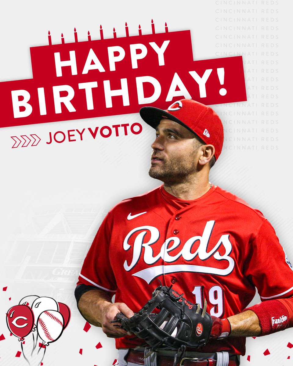 Future Hall of Famer Joey Votto turns 38 years young today! 🥳

Happy birthday, King. 👑