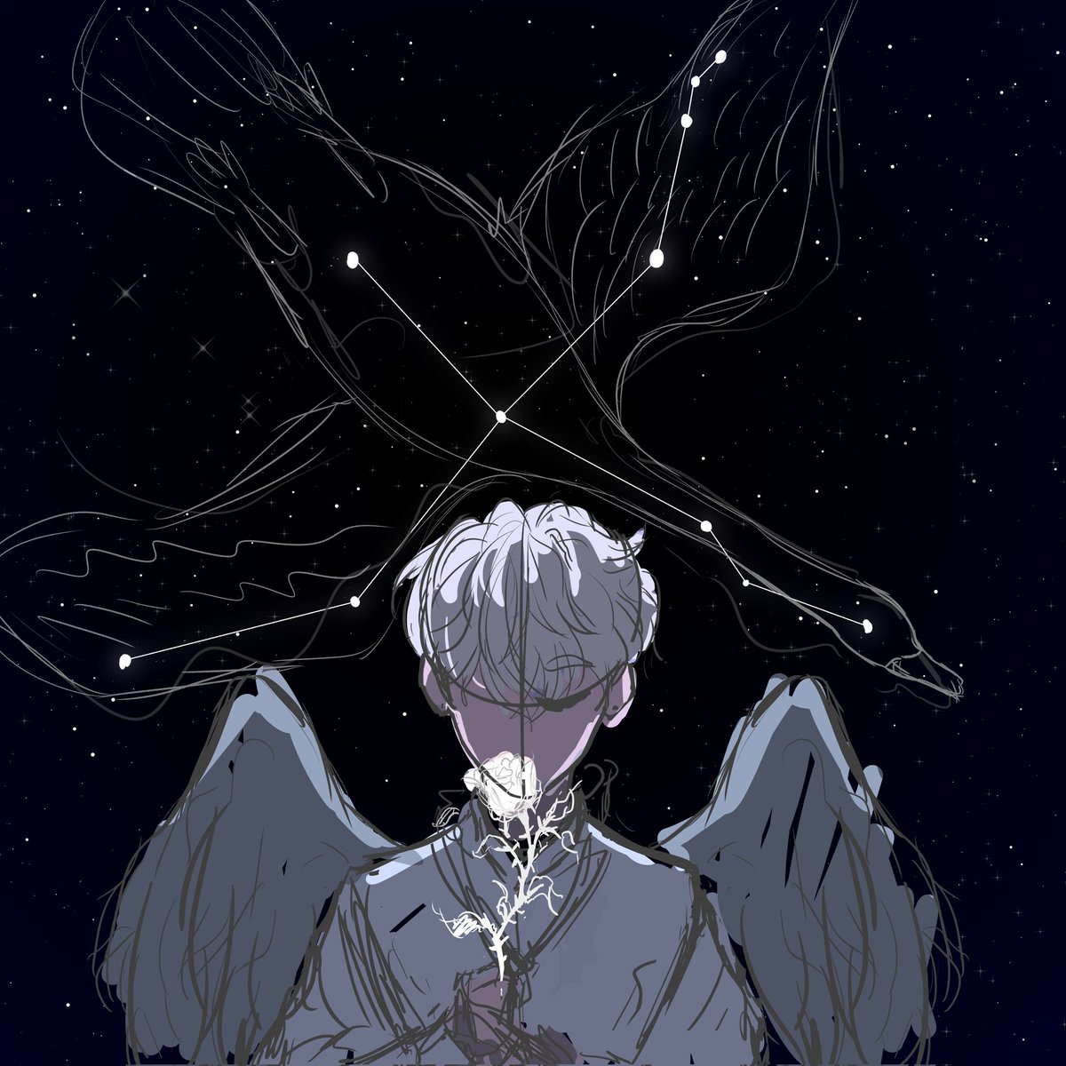 john_draw727's tweet photo. 백조자리 x-1 러프 https://t.co/C5GREcjHo6