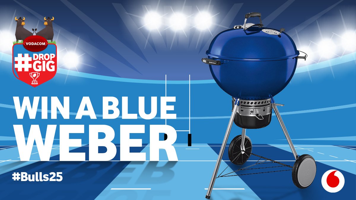 Vodacom's tweet photo. 🔥 With things getting HOTTER, this prize is perfect 🔥

Get your hands on a Weber braai and be the envy of every braai master this summer! Just retweet this tweet for your chance to WIN! #DropGig #Bulls25 https://t.co/AXh6NUNnRS