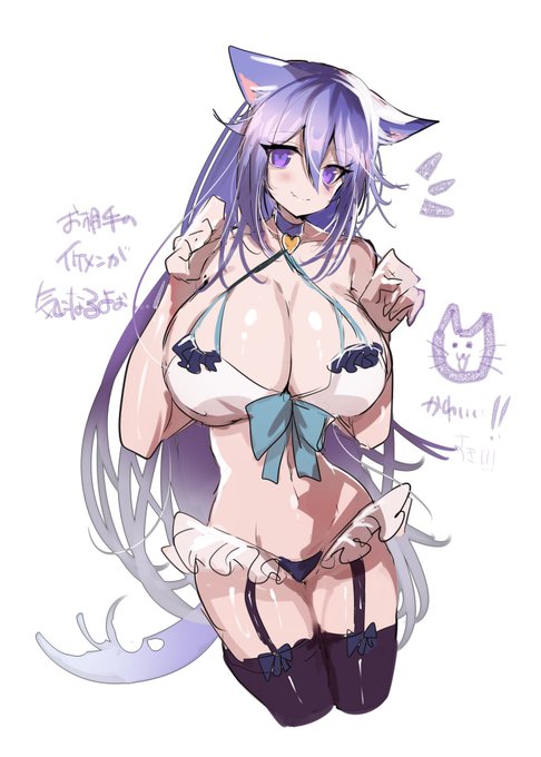 肉バキュームさん【@niku_vacuum】に描いて頂いたシャロンめっちゃくちゃかわいくて最高なので見て下さい自慢!!!!🐈💜 