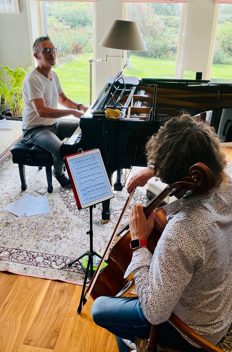Ashwood_Music's tweet photo. It’s great to have @RolfHind and #AdrianMantu rehearsing @DavidADownes and @AdamJWyeth new work ‘there will be no silence’. We’re grateful to @DeptCulturelRL for the funds to make it happen under #LivePerformanceSupportScheme https://t.co/xbXbTKzOvy