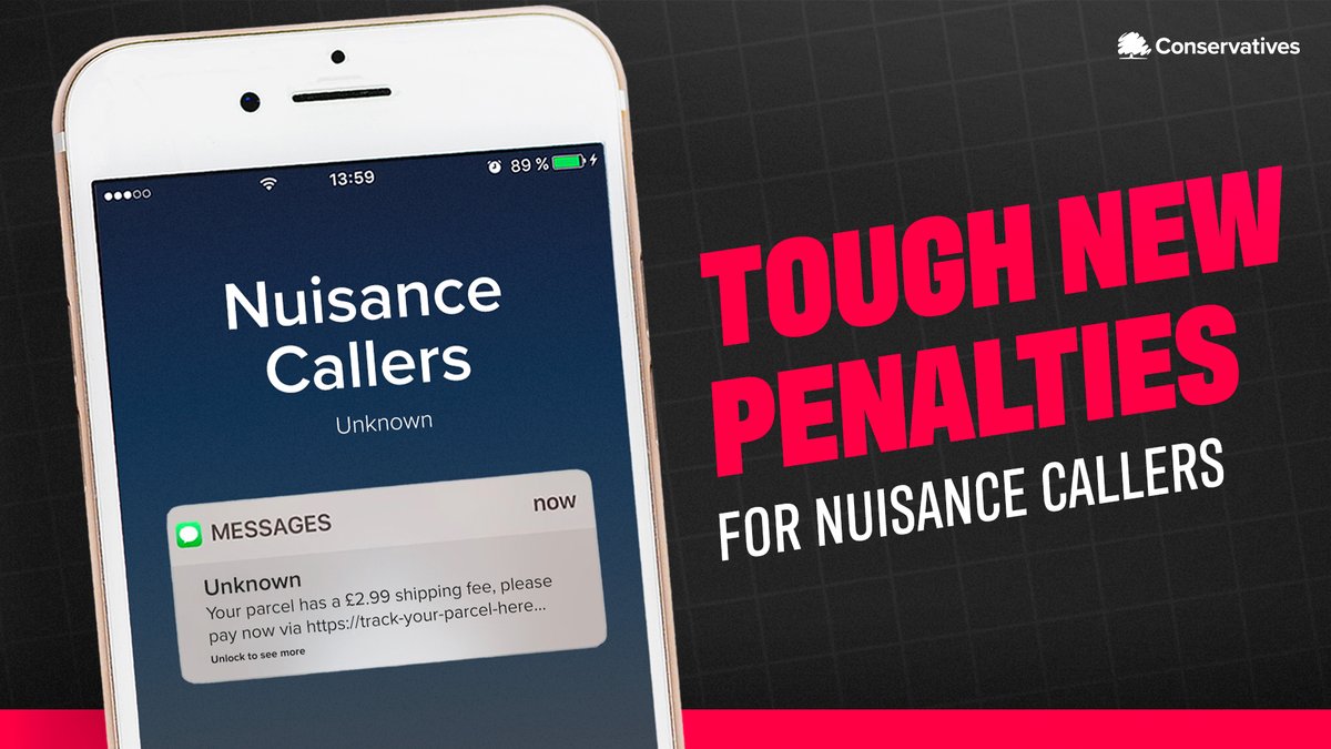 Now that we’ve left the EU, we are free to make our own data rules. So we are introducing tougher penalties and fines for nuisance calls and texts