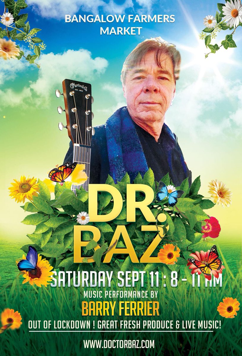 Great to be out of lockdown - for a little morning melody at Bangalow Farmers Market, behind the pub in Bangalow 8 - 11 am, Sept 11.