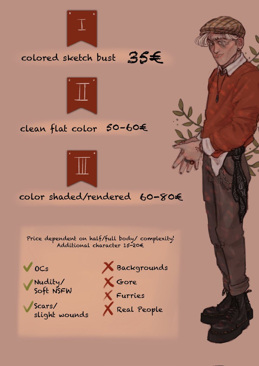 DevinDivineArt's tweet image. Heya I am in need of some money rn. I'm openeing 3 commission slots! RT appreciated 🖤
Please DM me 🖤