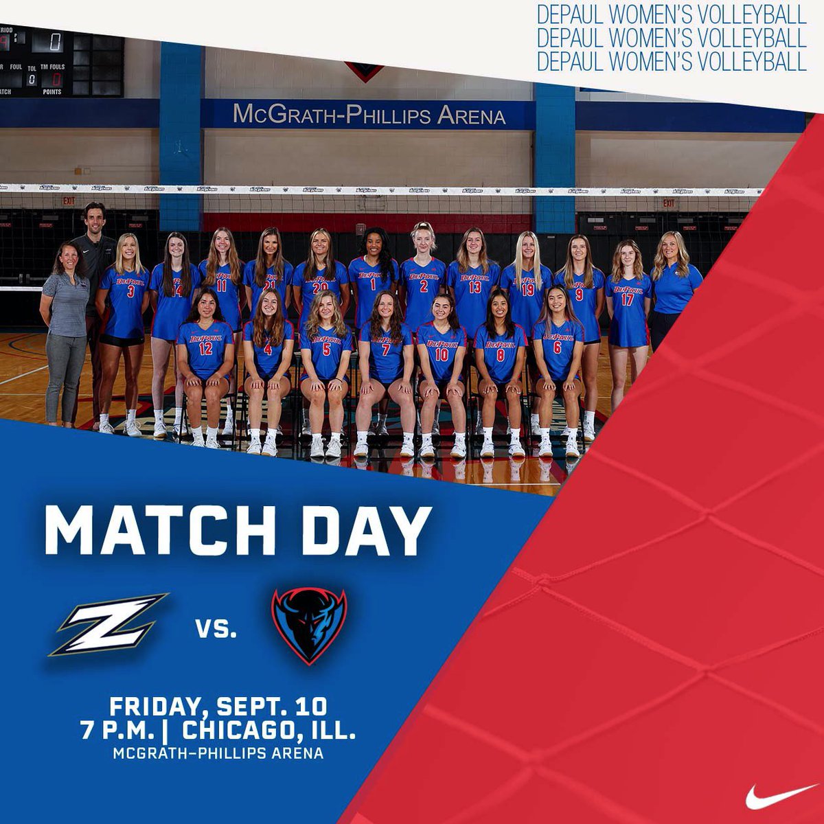 Home again, home again 😁

🔗 DePaulBlueDemons.com/vbgameday 

#dpuvb