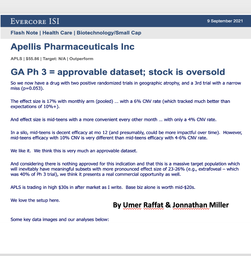 LambrisJD's tweet photo. A game-changing development in the #ComplementTherapeutics field! #Compstatin therapeutic #APL-2 met its primary endpoint in a Ph III trial in #GA   #dryAMD. https://t.co/bIN9ahtpFV See analysis by Umer Raffat and Jonnathan Miller below. https://t.co/GGeTSjrQCY