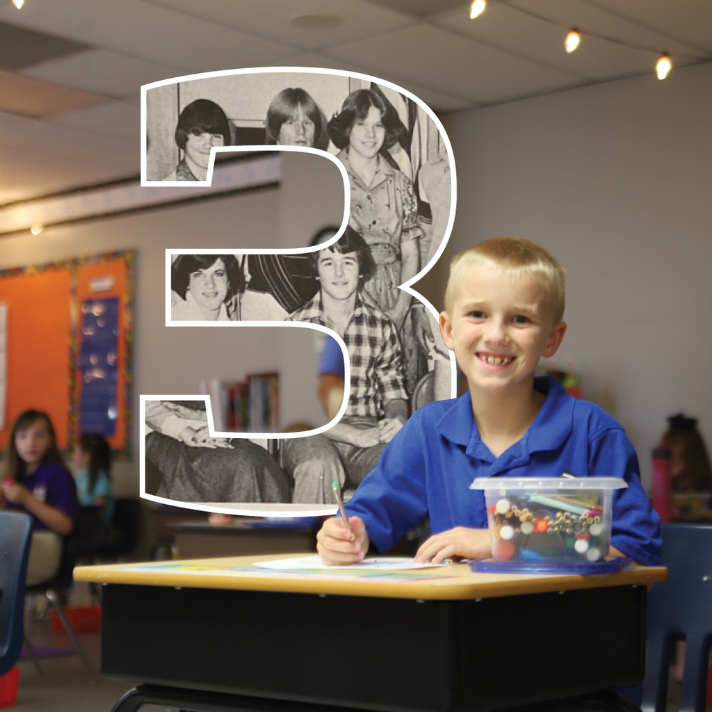 This adorable second grader just wanted to stop by &amp; say that there are only 3 more days until our week-long 50th celebration begins! We hope you'll join us for Founder's Week &amp; our Backyard Birthday Bash Sept. 17: cacmustangs.org/50. #CAC50