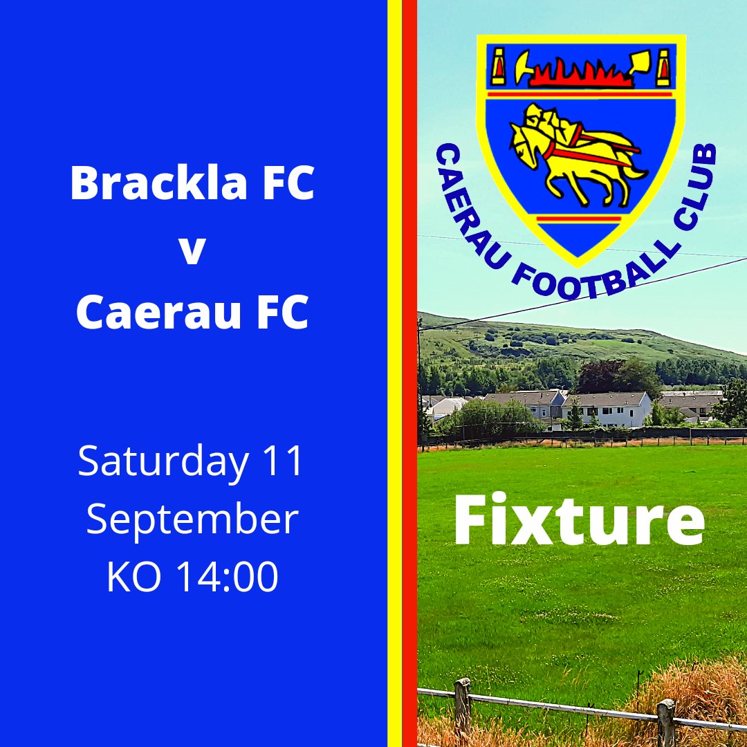 🔵 FIXTURE 🔴

📍Away 🆚️ @brackla_fc
🏆 @BDFL1928
⏰ 2:00pm K.O