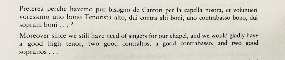 Choir recruiting in the 15th century. ‘Twas ever thus…