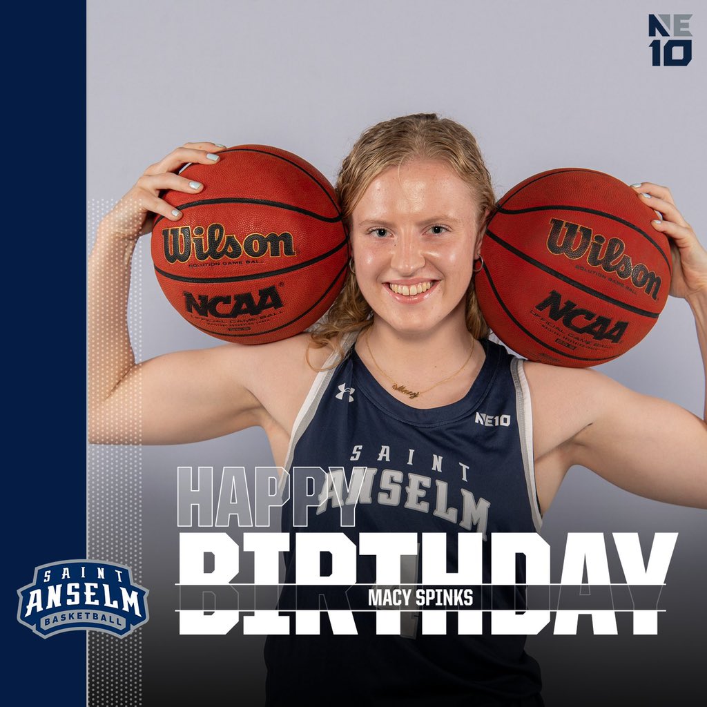 Today we wish junior #️⃣4️⃣ Macy Spinks a very happy birthday!! 🎉🥳 

We hope you have the best day, Mace!!💙🤍🏀