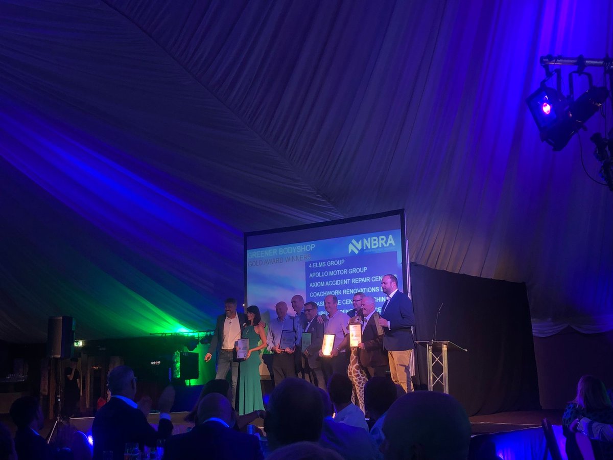 Big smiles all round!😃😃

We're so proud to have won 3⃣ awards at last night's @NBRA_Org Greener Bodyshop Awards! 

It was great to get together with the industry to celebrate our collaborative efforts to make the #repair industry greener!♻️