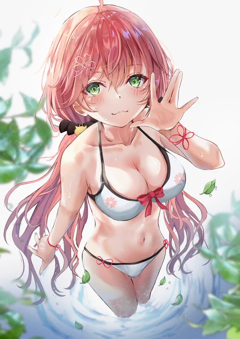 水浴びみこち(/ω\)
#miko_Art 