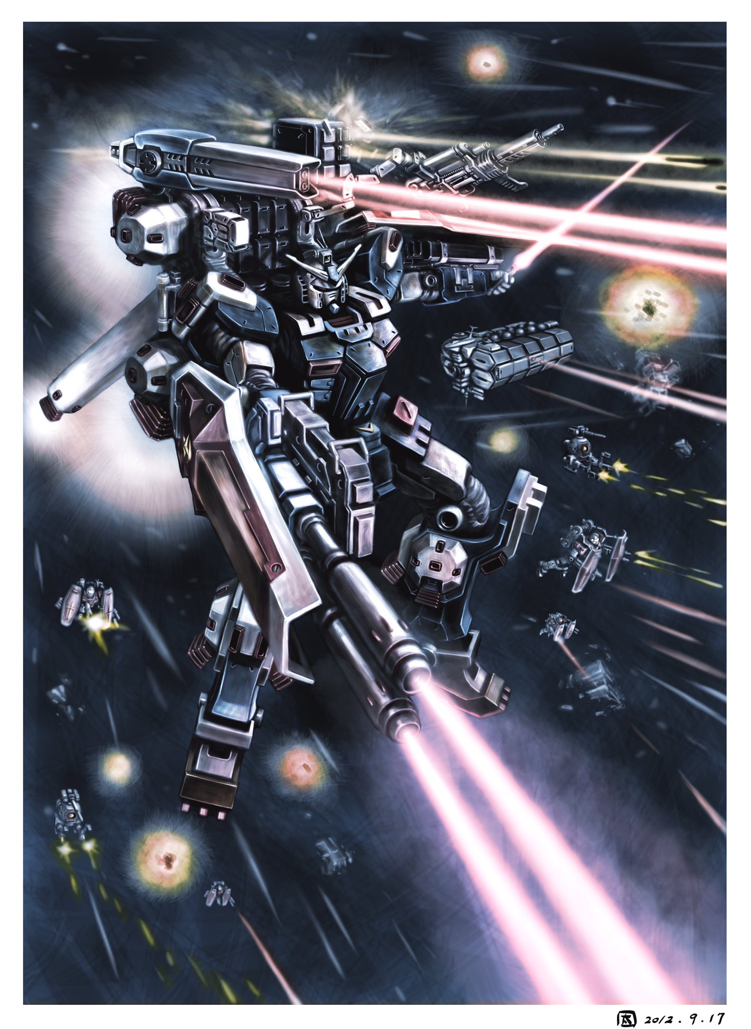 太田垣康男 機動戦士ガンダム サンダーボルト 最新18巻は9月30日頃発売 この一巻の表紙を描いてた時 こんなに長く連載が続くとは思ってもみませんでした サンダーボルトは来年10周年を迎えます 皆さま引き続きご贔屓に T Co Ms5xuydb7f