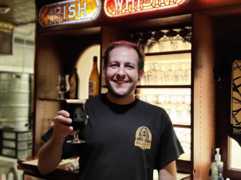 Meet Matt, our new bottle shop server! He will be happy to serve you a flight, a pint or bottles to go! What’s he holding? Oh…just Dark Milk, a blend of Tiger Milk and The Dark Arts. Get it on tap only.