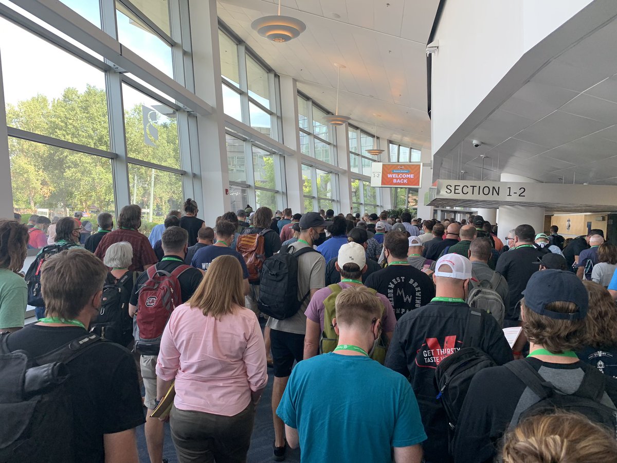 FeHillBrewer's tweet photo. Finally back at Craft Brewers Conference and GABF Awards in Denver. Just finished Welcome Back! #ironhillbrewery #CraftBrewersCon https://t.co/38NZcbbosM