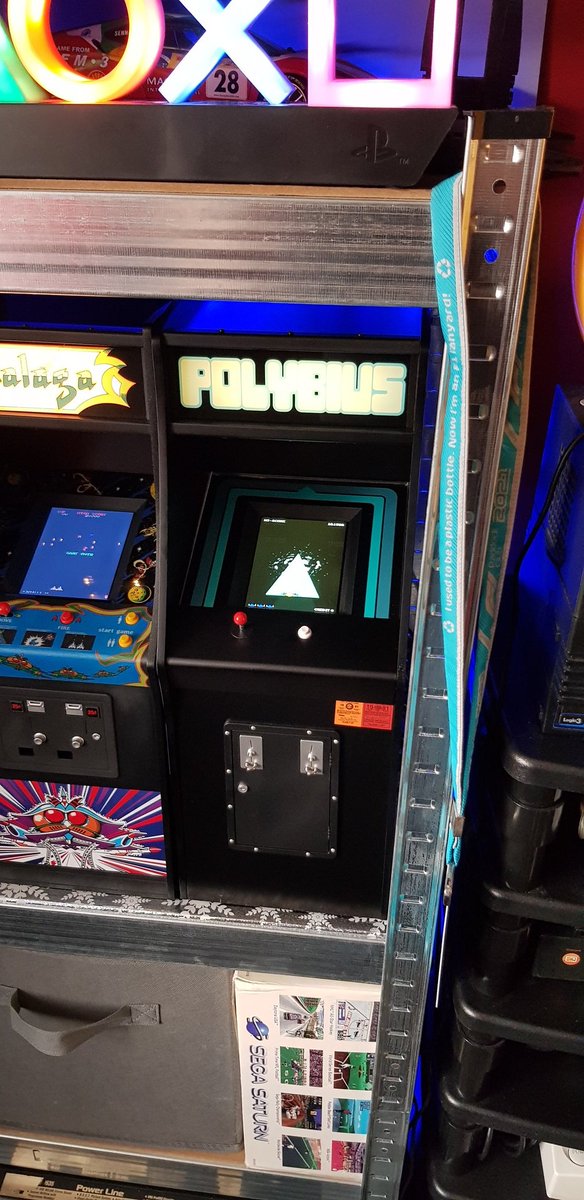 VVVGamer's tweet photo. A few more gratuitous pictures of the Polybius cab with my @NumskullDesigns #QuarterArcade collection. https://t.co/AeGxrlydc7 https://t.co/pgSDs1NeAj