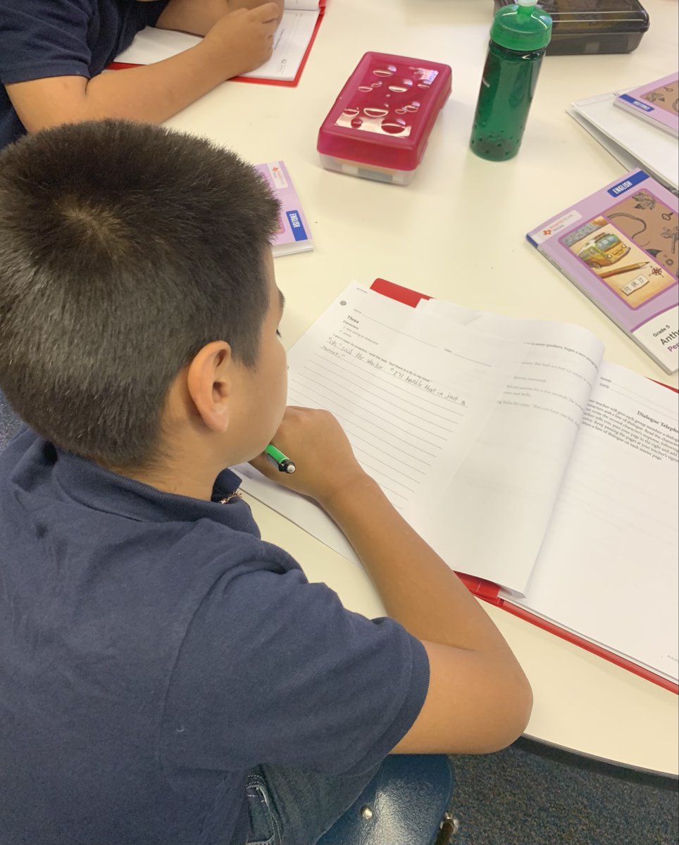 Roadrunners engaged in “telephone” as they take turns writing dialogue to a student generated script. 
#NashFamily #growingtogether #Amplify @hcabal1 <a href="/jerry_moore2/">Jerry Moore</a> <a href="/FortWorthISD/">Fort Worth Independent School District</a>  <a href="/BlancaGalindo11/">Blanca Galindo</a> <a href="/bchkelley/">Dr. Christine Kelley</a>