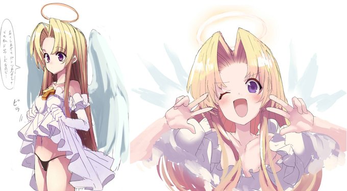 @niku_vacuum もももしかして天使ちゃんを描いていただけたりなんかお願いしてもよかったりするのですか…! 