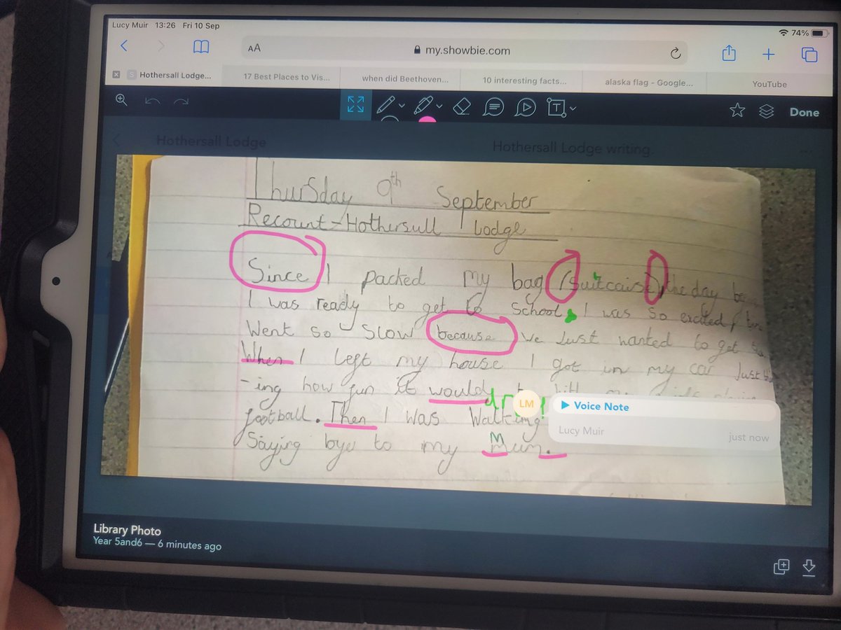 sjvblackpool's tweet photo. Using @showbie to give peer to peer feedback instantly! What a fantastic tool to use in the classroom! #SJVClass6B #SJVICT https://t.co/3dU65exrWl