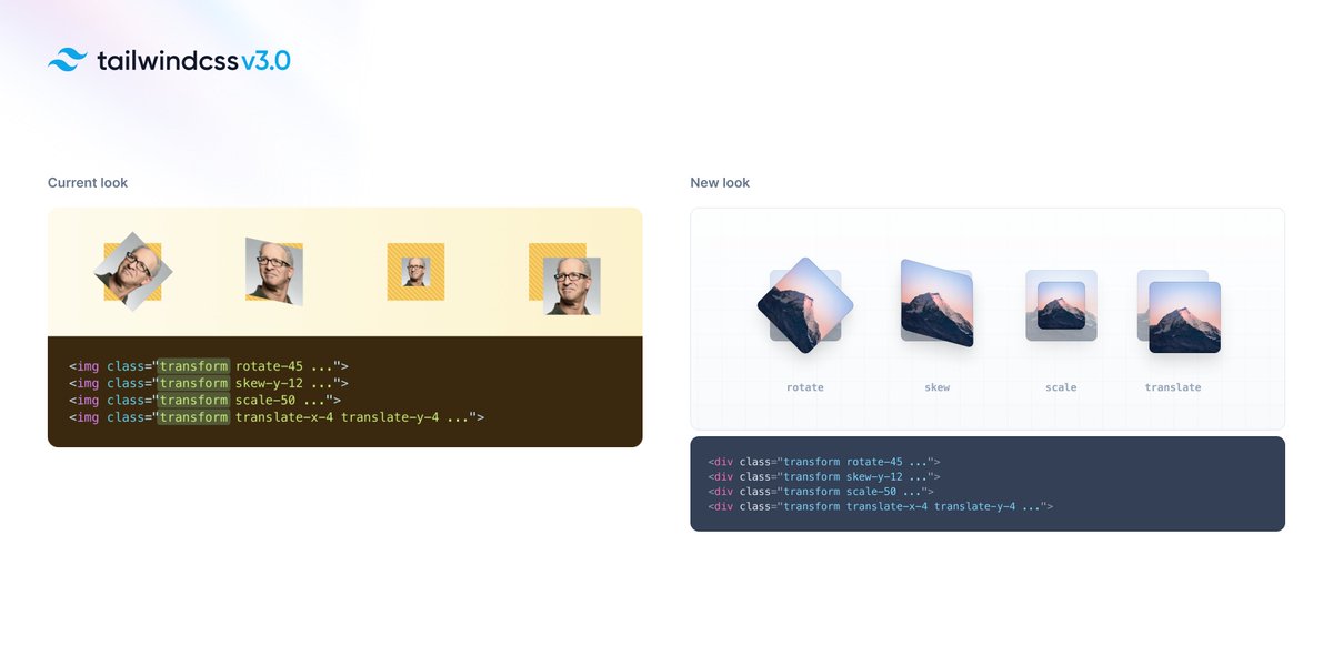steveschoger's tweet image. Tailwind docs are getting a major redesign for the release of v3.0 including every example on the site. Here&apos;s a sneak peek at the new look 👀