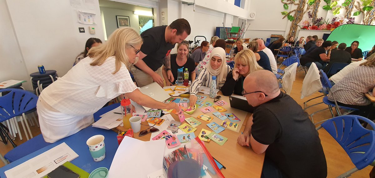 Frederika_R's tweet photo. As @esioul and I published our #CharacterToolkit strength cards in the middle of lockdown last June, we hadn't seen them in action yet! Great to see such a fab response at @B_H_Academy @BHA_TQ in Tuesday's #INSET!
#educpd #edutwitter #wellbeing #charactereducation #positiveED https://t.co/N6PjwPKGAY