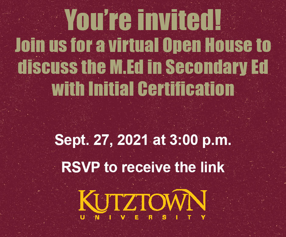 Kutztown University Graduate Admissions tweet media