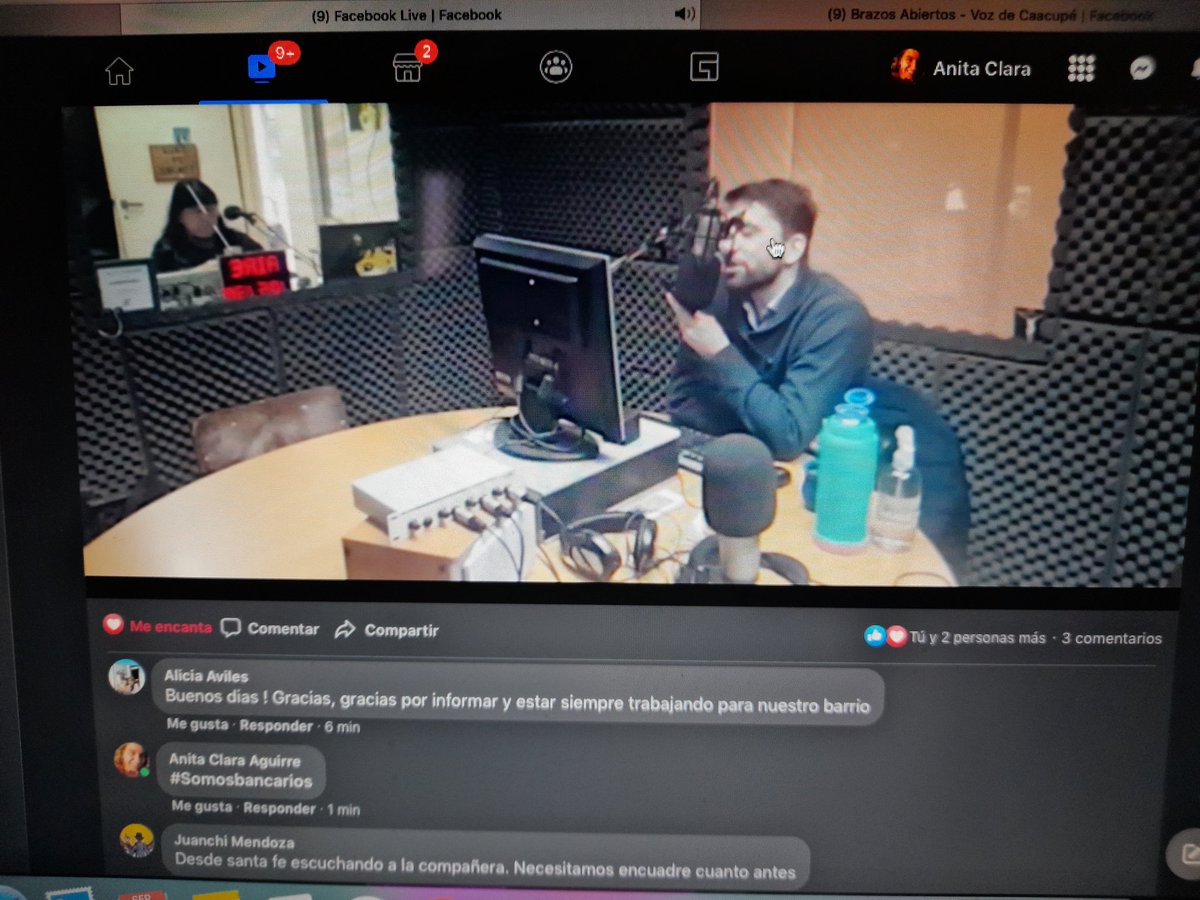 AnaClaraAguirr3's tweet photo. #somosbancarios En Vivo por radio.Reclamo.BrazosAbiertos. https://t.co/Sg66EiNaBp