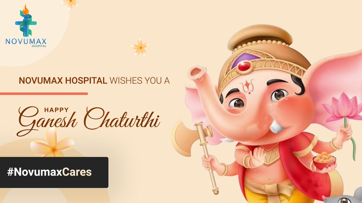 novumax's tweet photo. Wishing you #happiness as big as Ganesha’s appetite, #life as long as his trunk, #trouble as small as his mouse, and #moments as sweet as his laddus!
Wish you and your family a very #HappyGaneshChaturthi

#NovumaxCares #QualityHealthcareForAll #healthy #ganpatibappa #Ganesh https://t.co/7sWkNp8MJj