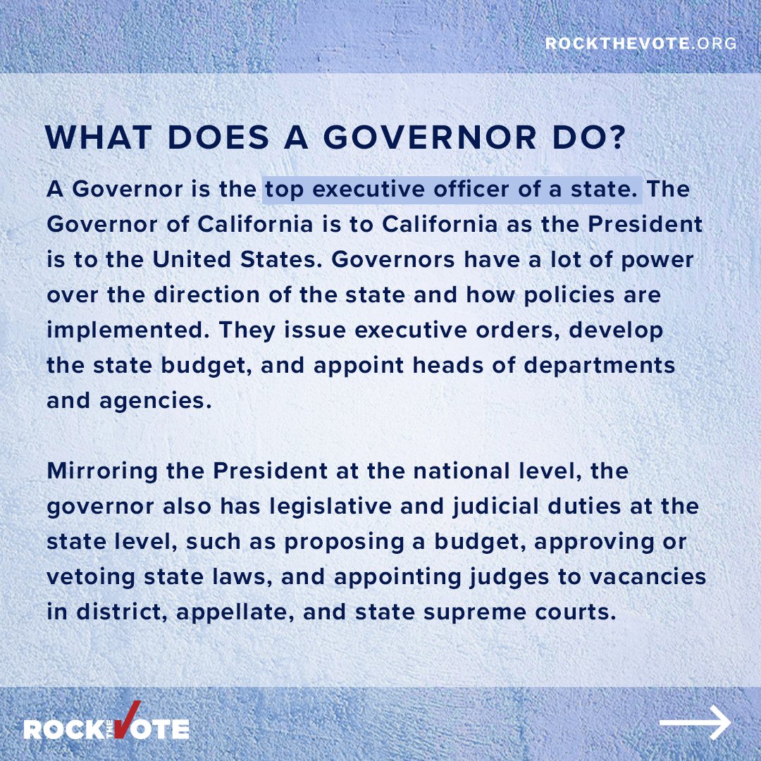 In this slider, we'll cover questions and have answers for:

✅ Why are we voting
✅ What does a Recall Election mean
✅ How does a Recall Election work in the state of California
✅ What will be on your ballot
✅ What happens if the current governor is recalled
+ Much more!