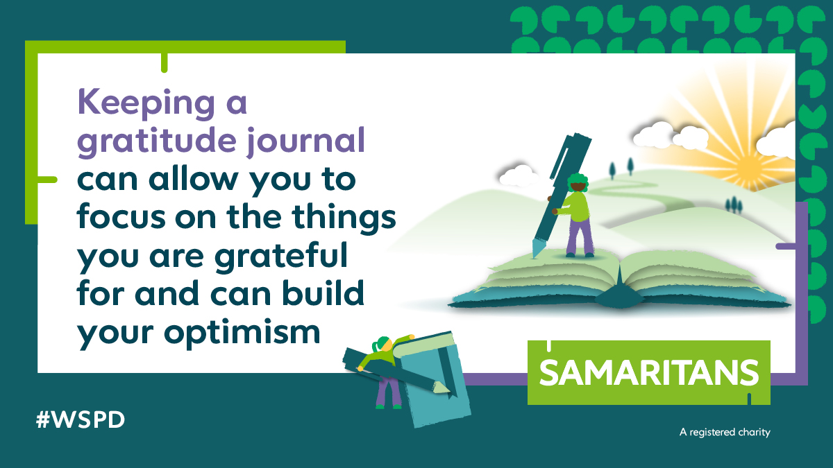 Connecting with how you're feeling by writing your thoughts down could help you stay safe in a crisis. 

<a href="/samaritans/">Samaritans</a> have shared practical techniques to help bring hope, which we are sharing today in support of #WorldSuicidePreventionDay #WSPD bit.ly/2XIR8q0