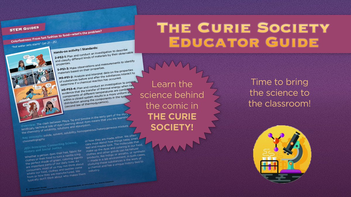 It's time to bring The Curie Society science to life, right in your own home or classroom. Download are special Educator's Guide and follow along as we put on our lab coats and unlock the secrets within. 

Download Here - bit.ly/CurieEducator

#science #backtoschool